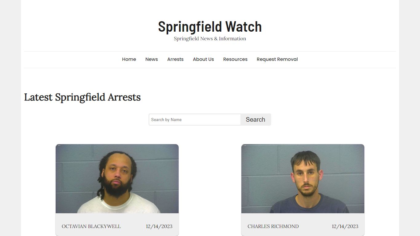 Springfield Watch || Arrest Mugshots From Greene County, MO